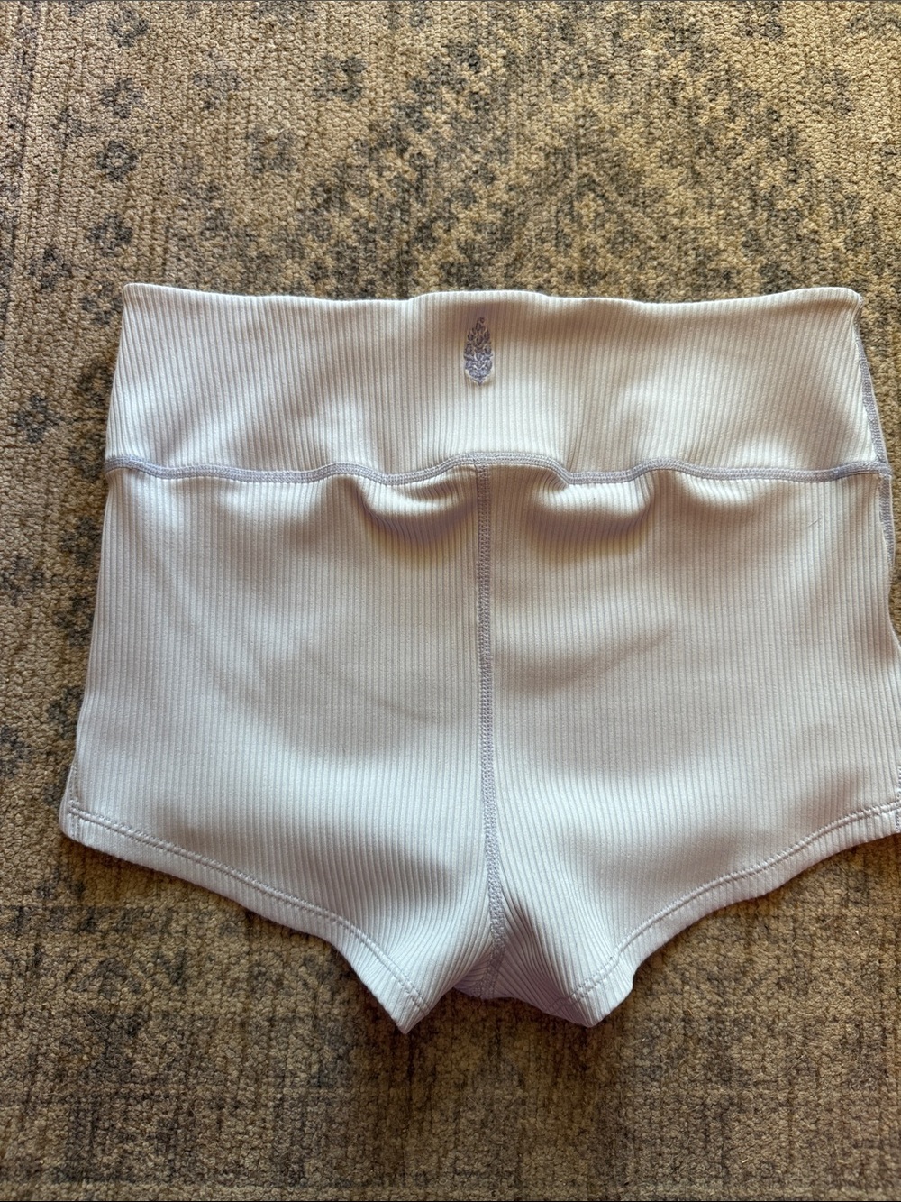 FP Movement by Free People Ribbed High-Waist Athletic Shorts - Lavender